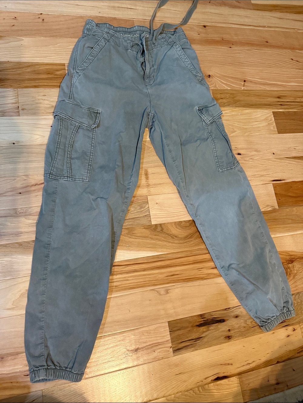 American Eagle Green Stretch Cargo Pants – 2 Regular